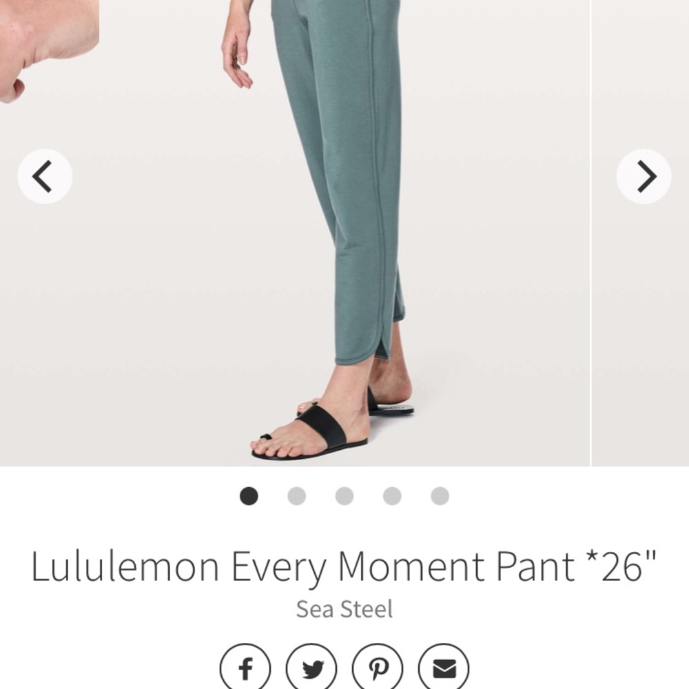 Every moment pants Lululemon sea steel 4!